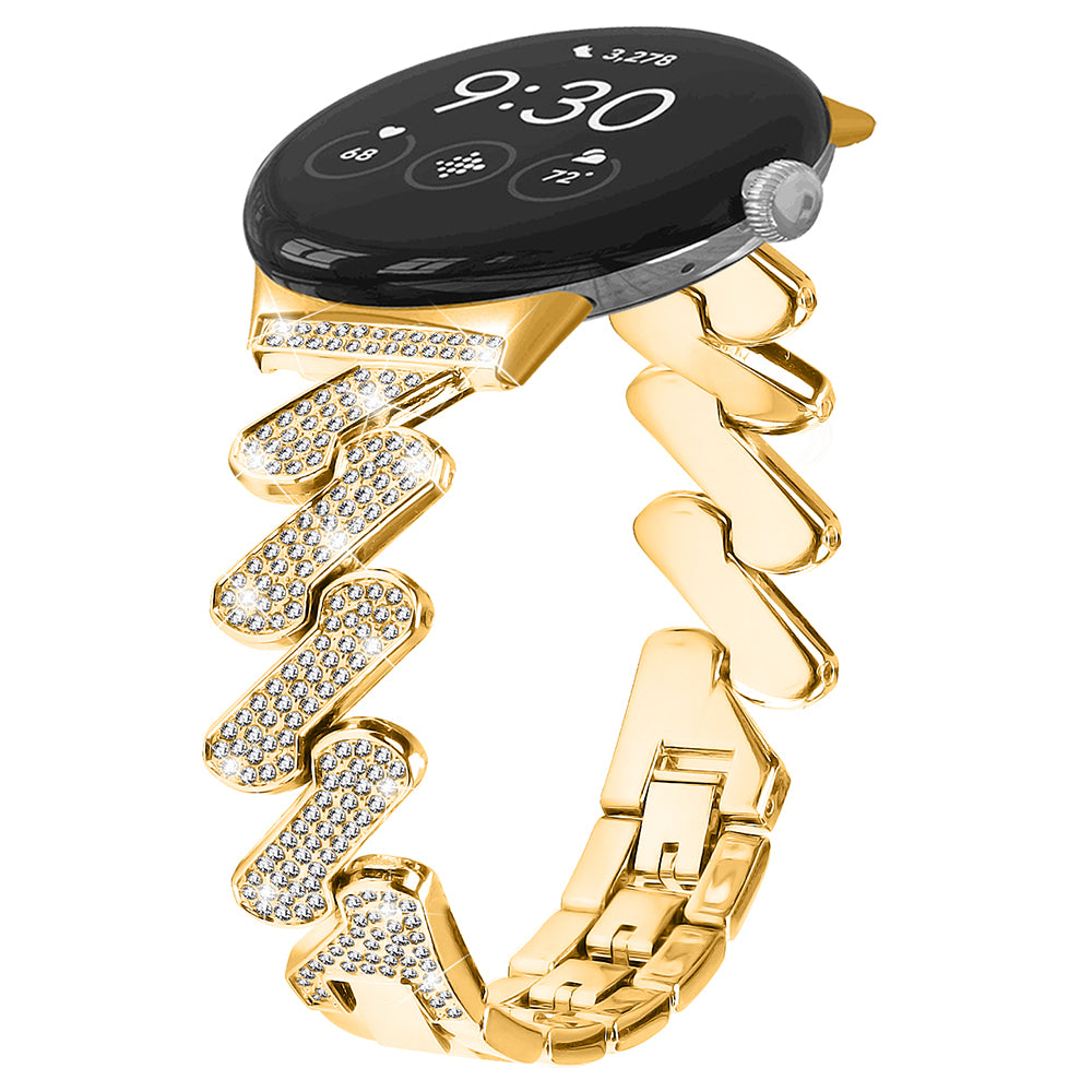 For Google Pixel Watch 2 Pixel Watch Zinc Alloy Watch Band Light Luxury Rhinestone Decorated Watch Strap For Google Pixel Watch 2 Pixel Watch Zinc Alloy Watch Band Light Luxury Rhinestone Decorated Watch Strap